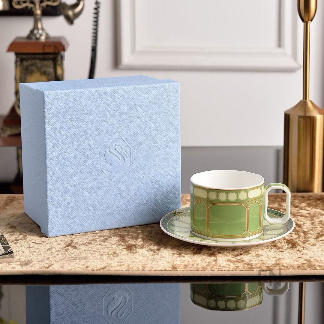 Swarovski single tea cup and saucer